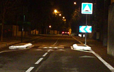 Route & Sécurité chicane de nuit